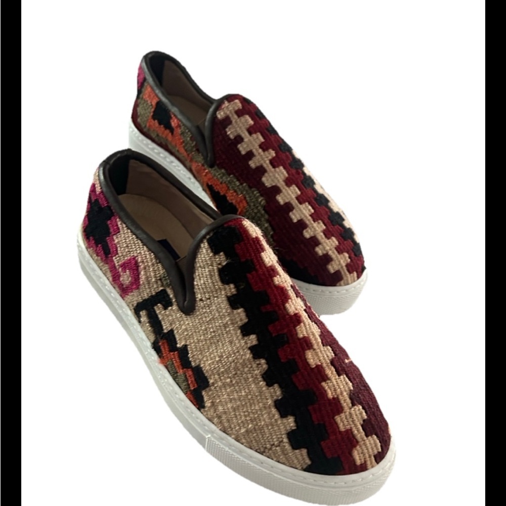 Res Ipsa Kilim Turkish Sneaker NWOT 7 Aztec wool boho